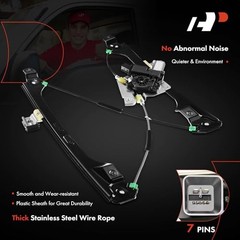 Electric Power Window Regulator with Motor Compatible with Front Passenger