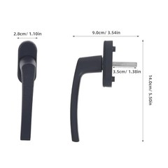 Casement Locking Handle with Offset Base – Window Handle 14.00X9.00X2.80CM