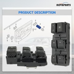 Front Left Driver Side Master Power Window Switch Auto Down Up 93570F20004X