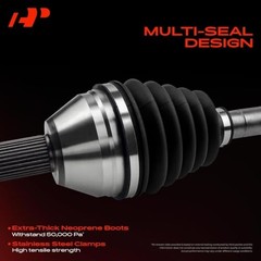 Rear Left Driver Side CV Axle Shaft Assembly Compatible with Rear Driver Side
