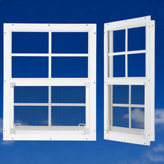 18″x23″ Shed Window 2-Pack with Tempered Glass for Outdoor Use