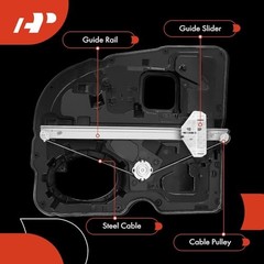 Rear Passenger Side Power Window Regulator with Motor (2-Pin) | Compatible