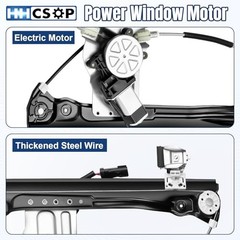 Front Right Passenger Side Power Window Regulator with Motor (2 Pins)