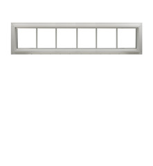 Double Pane Transom Window 60″ x 10″ FL. Approved Argon Gas Low E DP50
