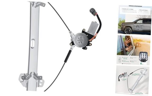Front Driver Side Power Window Regulator With 6 Front Driver Side(for Sedan)