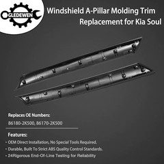 Windshield A-Pillar Trim Molding Set, Compatible with Kia 2010-2013 Kia Soul