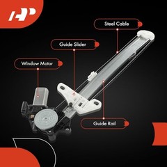 Power Window Regulator with Motor Rear Driver Side Compatible with Honda