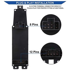 Driver Window Switch & Bezel + Passenger Bezel for Dodge Ram 02-09 Tan