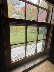 Marvin Vinyl Clad Windows (1) 57×36, (2) 45×36. New in crates. Dark Green