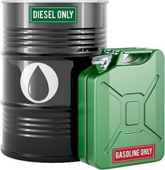 10-Piece “Only Sticker” & “Gasoline Only” Vinyl Decals for Fuel Tanks, Gas Caps,