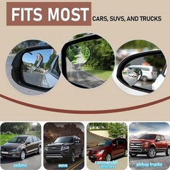 Heart Shaped Blind Spot Mirrors 2 Pack, Large Wide Angle Convex Mirror for Car S