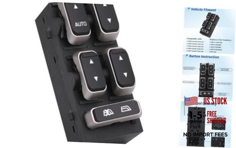 Master Power Window Switch for 2003-2009 Lincoln Town Car 901-326 | Front Left