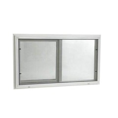 Vinyl Window Left-Hand Sliding Dual Pane Insulated Glass White 31.75″ x 19.75″