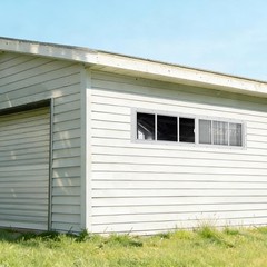 Shed Windows 2 Pack, 10″X35″ Sliding Windows Transom Window with Tempered Glass