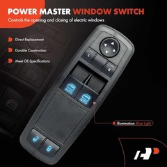 Front Left Driver Side Power Window Switch – Compatible with Ram 1500 2013