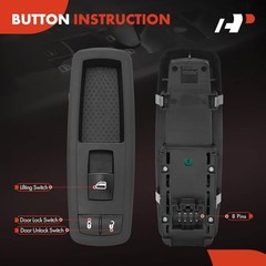 Front Right Passenger Side Power Window Switch Compatible with Dodge – 2011