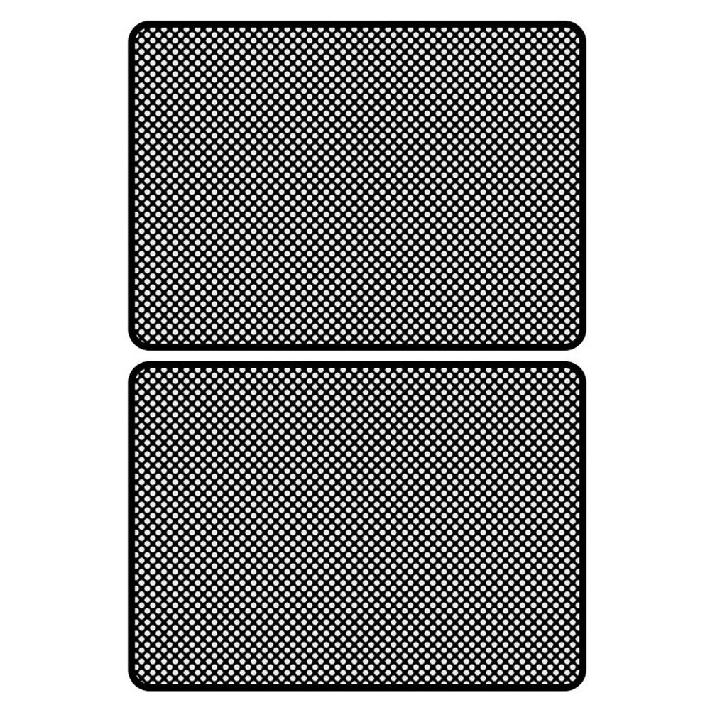 2Pcs Reusable Car Tinted Window Film Black PVC Heat Blocking Insulation