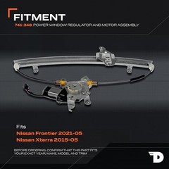 741-348 Front Driver Side Power Window Regulator and Motor Assembly