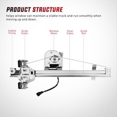 Power Window Regulator/Motor Rear Driver Side Compatible with Chevrolet