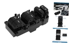 Power Window Switch Front Left Driver Side Window Control Switch for Honda CR
