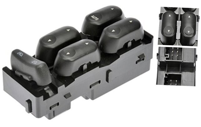 901-396 Front Driver Side Power Window Switch – Master Switch Compatible with