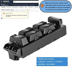 19259961 Power Window Switch Front Driver Side Compatible for 2000-2002 Chevy