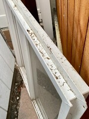 37”x37” Stucco House Window