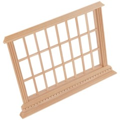 Mini Wood Window Frame for Dollhouse 112 Scale Durable Wooden Miniature Decor