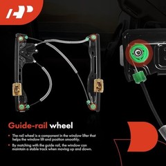 Electric Power Window Regulator Without Motor Compatible with Front Driver