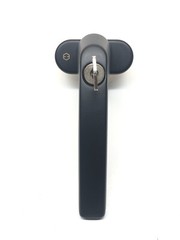 HOPPE Lockable Luxembourg Handle for Tilt & Turn Windows w/ Key, 099S/U26- BLACK