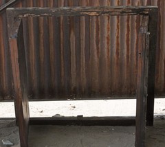 Antique Wooden Large Size Wall Décor Window Panel Frame Original Old Fine Craft