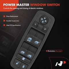 Front Left Driver Side Power Window Switch | Compatible with 2011-2016 Journey