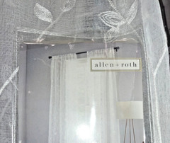 Allen Roth | Meera | Sheer | Ivory | 52x84in | 2 pc set #1242318 new in pkg