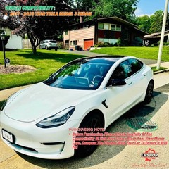 Side Mirror Caps for 20182024 Model 3 Accessories Passenger Driver Side View E