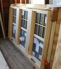 Jeld Wen Siteline Wood Casement Three-Window Assembly – Frame: 71 15/16 X 42 1/4