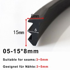 Rubber Window Door Gasket Seal Strip Glass Fixed Repair Seal Waterproof Layer