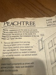 Peachtree Innovative Doors And Windows. A660 Lite Insert Stained Glass Window