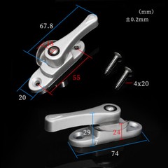 1PCS Accessories Sliding Doors Safety Lock Crescent Lock Window Lock Door Lock