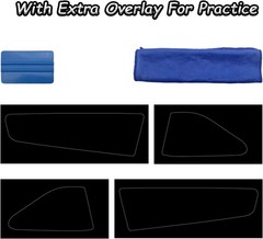 out Taillight Vinyl Tint Film, Tail Lights Rear Precut Tint Overlay Vinyl Black