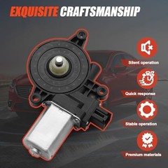 Power Window Lift Motor Compatible with Mazda 2 (2011-2014), Front driver Side