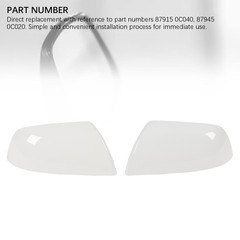 2PCS Stylish Rear View Door Wing Mirror Cover For 2008-2022