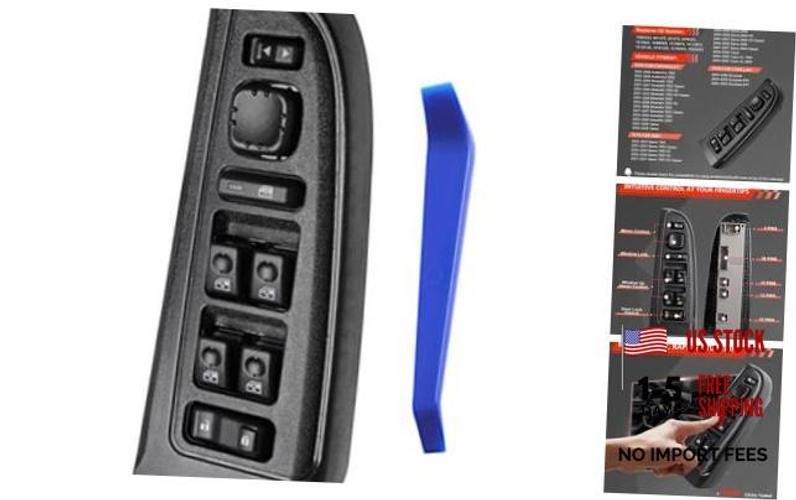 Master Power Window Switch Front Driver Side Compatible with 2003-2006 Chevy