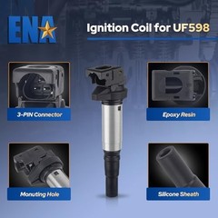 Set of 4 UF598 Ignition Coil Pack 1.6L L4 Compatible with Ignition Coils UF598