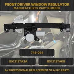 Power Window Regulator w/Motor (6 Pin) Left Driver Side Front 6pins left