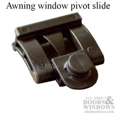 Awning window pivot slide assembly, Plastic – Black