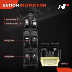 Master Power Window Switch Compatible with Lexus ES300 2002-2003, ES330 2004