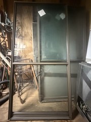 36 By 72 Inch Bronze Aluminum Green Tinted Glass Vintage Never Been Used