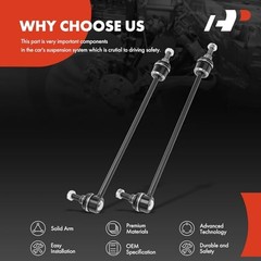 2 x Front Sway Bar Links Stabilizer Bar Links, Compatible with Mini Cooper