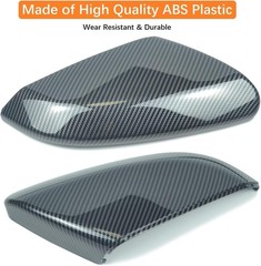 1Pair Side Mirror Cover Cap Housing fit for 10th Gen Civic 2016-2021Carbon Fiber
