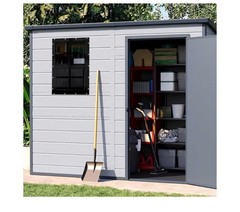 12×18 Black Aluminum Sliding Shed Windows, Tempered Glass Screen Screws 2PK